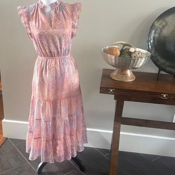 BB Dakota by Steve Madden Bae Next Door Midi Dress Size Medium 6 to 8 - Picture 1 of 16